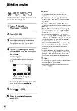 Preview for 62 page of Sony Handycam HDR-UX10E Operating Manual