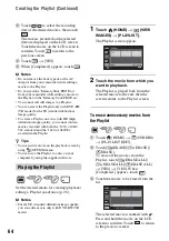 Preview for 64 page of Sony Handycam HDR-UX10E Operating Manual