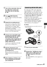 Preview for 67 page of Sony Handycam HDR-UX10E Operating Manual