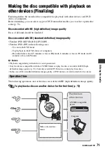 Preview for 71 page of Sony Handycam HDR-UX10E Operating Manual