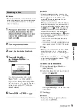 Preview for 73 page of Sony Handycam HDR-UX10E Operating Manual