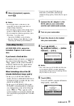 Preview for 77 page of Sony Handycam HDR-UX10E Operating Manual