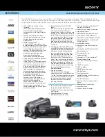 Preview for 1 page of Sony HANDYCAM HDR-XR520E Specifications