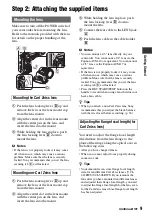 Предварительный просмотр 9 страницы Sony HANDYCAM HVR-S270P Operating Manual