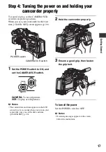 Предварительный просмотр 17 страницы Sony HANDYCAM HVR-S270P Operating Manual