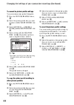 Предварительный просмотр 44 страницы Sony HANDYCAM HVR-S270P Operating Manual