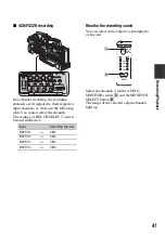 Предварительный просмотр 47 страницы Sony HANDYCAM HVR-S270P Operating Manual