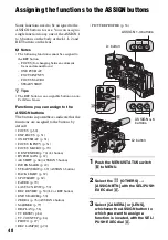 Предварительный просмотр 48 страницы Sony HANDYCAM HVR-S270P Operating Manual