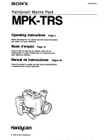 Sony Handycam MPK-TRS Operating Instructions Manual preview