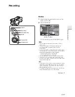 Предварительный просмотр 27 страницы Sony Handycam NEX-VG10 Operating Manual