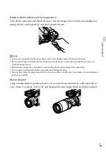 Предварительный просмотр 19 страницы Sony Handycam NEX-VG20E Operating Manual