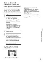 Preview for 61 page of Sony Handycam NEX-VG900 Operating Manual