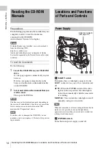 Preview for 14 page of Sony HANDYCAM PMW-320K Operating Instructions Manual