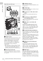 Preview for 20 page of Sony HANDYCAM PMW-320K Operating Instructions Manual