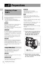 Preview for 34 page of Sony HANDYCAM PMW-320K Operating Instructions Manual