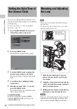 Preview for 42 page of Sony HANDYCAM PMW-320K Operating Instructions Manual