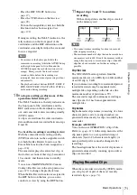 Preview for 71 page of Sony HANDYCAM PMW-320K Operating Instructions Manual