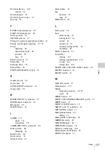 Preview for 177 page of Sony HANDYCAM PMW-320K Operating Instructions Manual