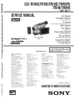 Sony Handycam RMT-708 Service Service Manual preview