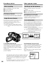 Предварительный просмотр 30 страницы Sony Handycam Vision CCD-TRV107E Operating Instructions Manual