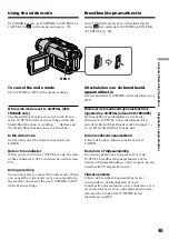 Предварительный просмотр 45 страницы Sony Handycam Vision CCD-TRV107E Operating Instructions Manual