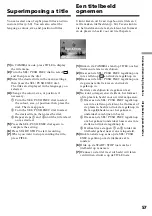 Preview for 57 page of Sony Handycam Vision CCD-TRV107E Operating Instructions Manual