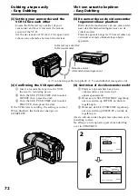 Предварительный просмотр 72 страницы Sony Handycam Vision CCD-TRV107E Operating Instructions Manual