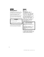 Preview for 2 page of Sony Handycam Vision CCD-TRV14E Operating Instructions Manual