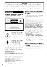 Preview for 2 page of Sony Handycam Vision CCD-TRV16 Operating Instructions Manual