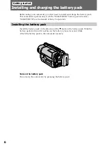 Preview for 6 page of Sony Handycam Vision CCD-TRV16 Operating Instructions Manual