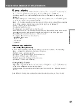 Preview for 67 page of Sony Handycam Vision CCD-TRV16 Operating Instructions Manual