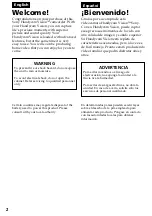 Preview for 2 page of Sony Handycam Vision CCD-TRV34 Operating Instructions Manual