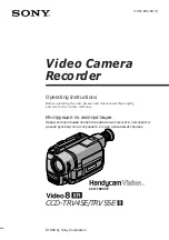 Sony HANDYCAM VISION CCD-TRV45E Operating Instructions Manual preview