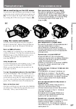 Предварительный просмотр 27 страницы Sony HANDYCAM VISION CCD-TRV45E Operating Instructions Manual