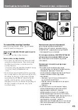 Предварительный просмотр 41 страницы Sony Handycam Vision CCD-TRV54E Operating Instructions Manual