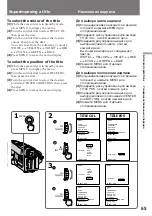 Предварительный просмотр 65 страницы Sony Handycam Vision CCD-TRV54E Operating Instructions Manual