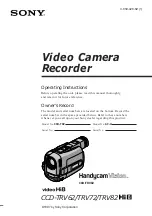 Preview for 1 page of Sony Handycam Vision CCD-TRV62 Operating Instructions Manual