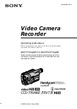 Preview for 1 page of Sony Handycam Vision CCD-TRV66E Operating Instructions Manual