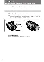 Предварительный просмотр 6 страницы Sony Handycam Vision CCD-TRV715 Operating Instructions Manual