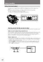 Предварительный просмотр 14 страницы Sony Handycam Vision CCD-TRV715 Operating Instructions Manual