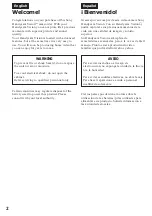 Preview for 2 page of Sony HANDYCAM VISION CCD-TRV94 Operating Instructions Manual