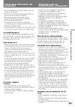 Preview for 101 page of Sony HANDYCAM VISION CCD-TRV94 Operating Instructions Manual