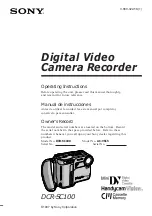 Предварительный просмотр 2 страницы Sony Handycam Vision DCR-SC100 Operating Instructions Manual