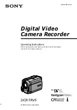 Sony Handycam Vision DCR-TRV5 Operating Instructions Manual preview