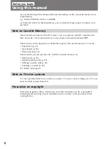 Preview for 4 page of Sony Handycam Vision DCR-TRV5 Operating Instructions Manual