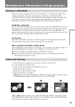 Preview for 71 page of Sony Handycam Vision DCR-TRV5 Operating Instructions Manual