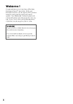 Preview for 2 page of Sony Handycam Vision DCR-TRV9 Operating Instructions Manual