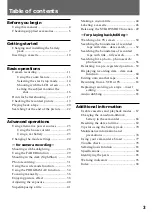 Preview for 3 page of Sony Handycam Vision DCR-TRV9 Operating Instructions Manual