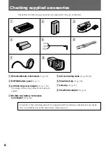 Preview for 6 page of Sony Handycam Vision DCR-TRV9 Operating Instructions Manual