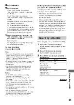 Предварительный просмотр 13 страницы Sony HAR-D1000 - Hard Disc Audio Recorder Operating Instructions Manual